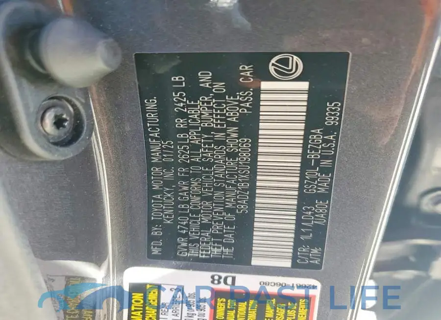 58ADZ1B1XSU198069# 13