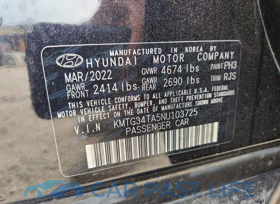KMTG34TA5NU103725# 12