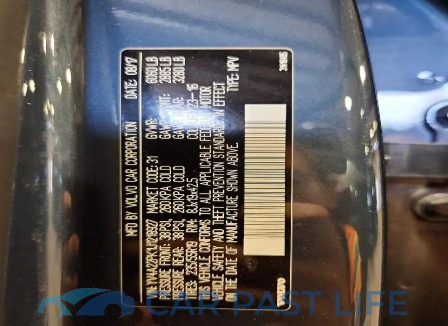 YV4A22PK1J1218927# 13