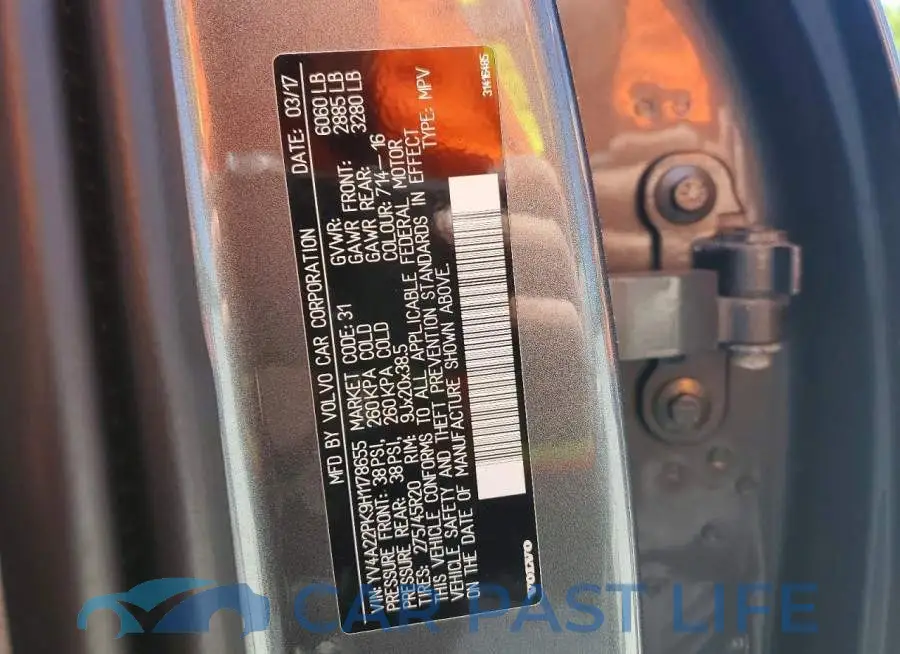 YV4A22PK9H1178655# 13