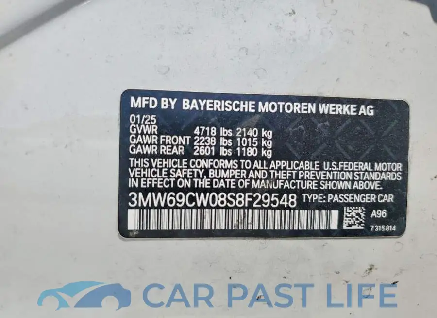 3MW69CW08S8F29548# 13