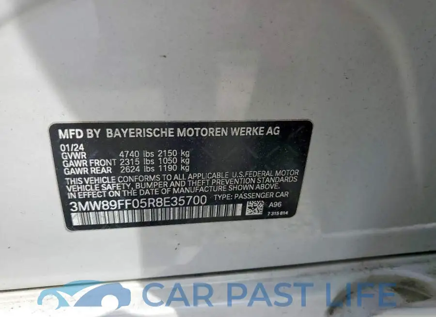 3MW89FF05R8E35700# 12