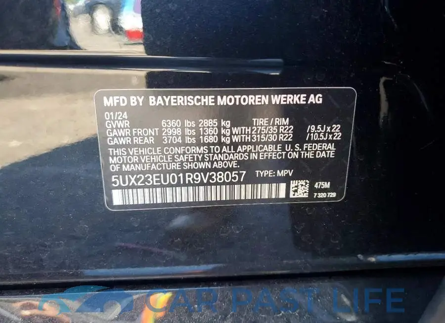 5UX23EU01R9V38057# 13
