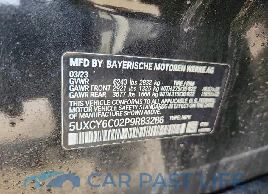 5UXCY6C02P9R83286# 13