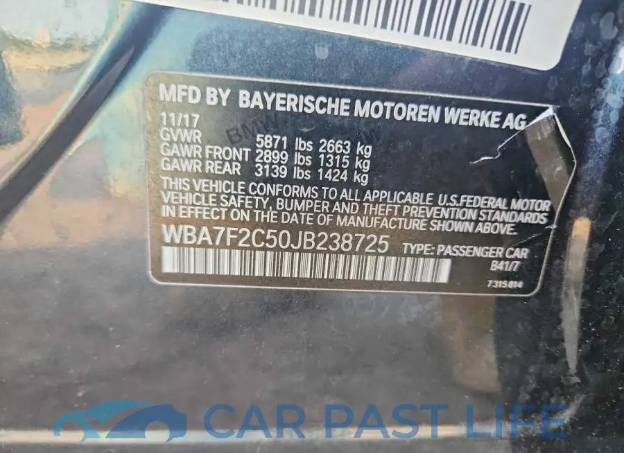 WBA7F2C50JB238725# 12