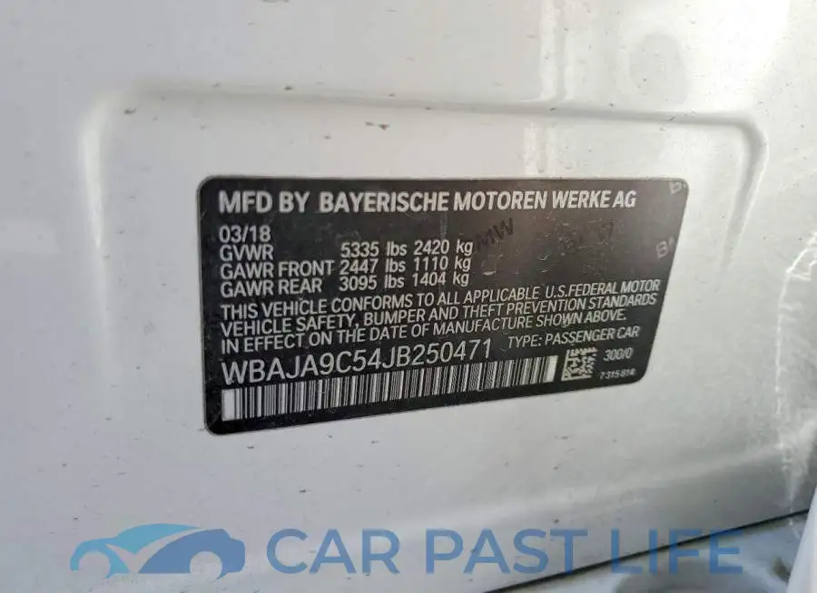 WBAJA9C54JB250471# 12