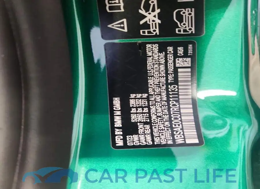 WBSAE0C07RCP11135# 12