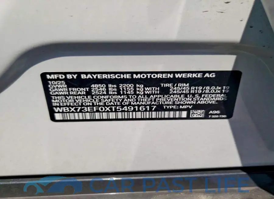 WBX73EF0XT5491617# 12
