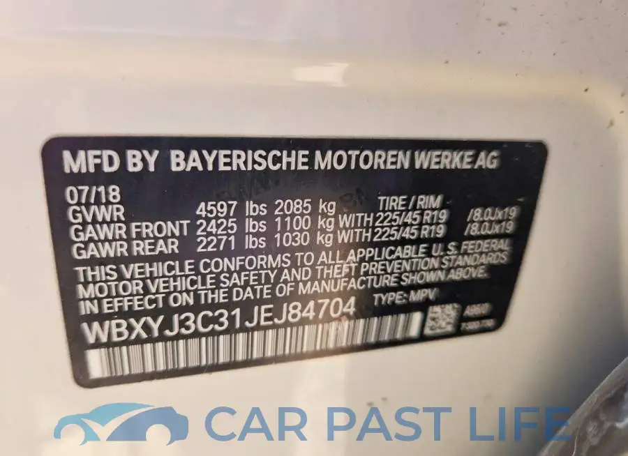 WBXYJ3C31JEJ84704# 14