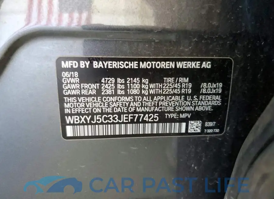 WBXYJ5C33JEF77425# 14