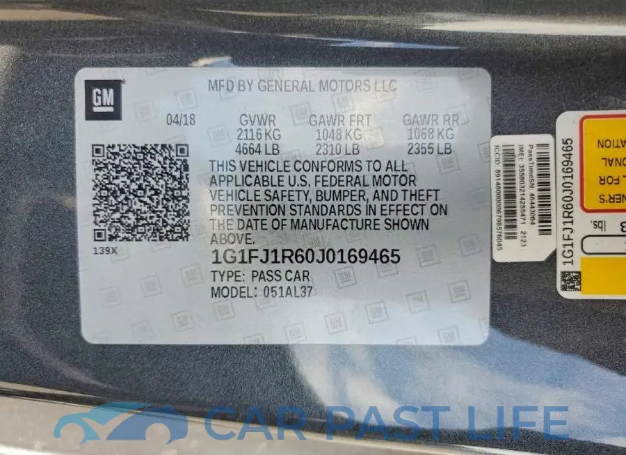 1G1FJ1R60J0169465# 12