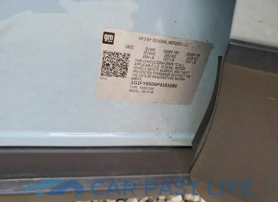 1G1FY6S06P4181586# 13