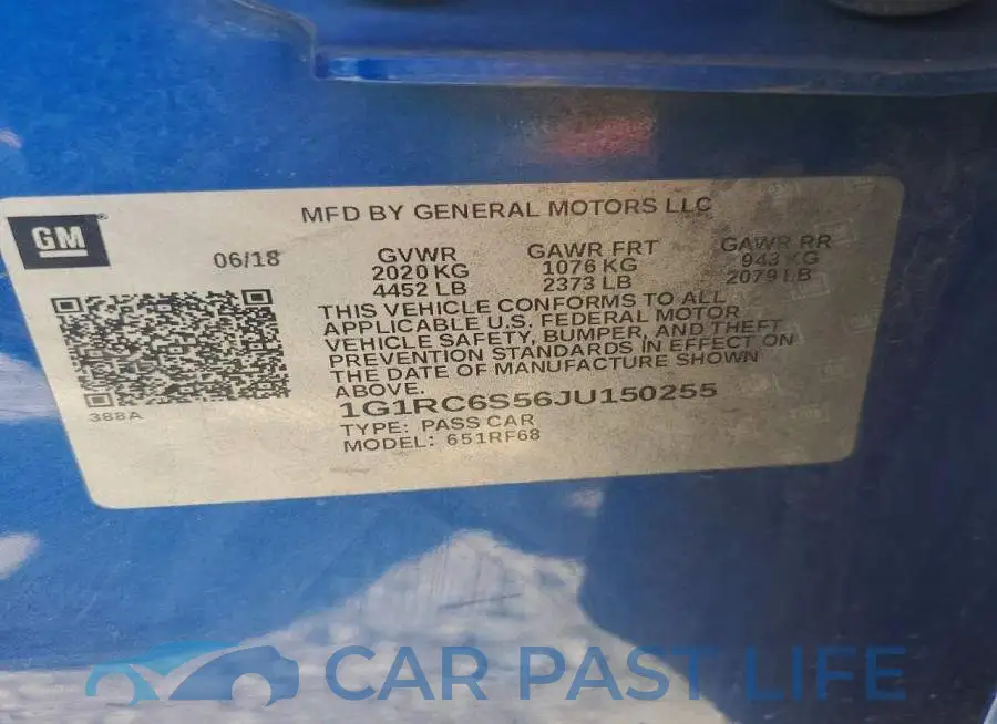 1G1RC6S56JU150255# 12