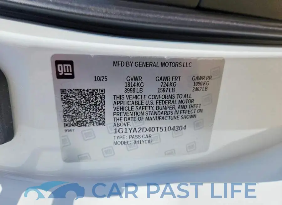 1G1YA2D40T5104304# 13