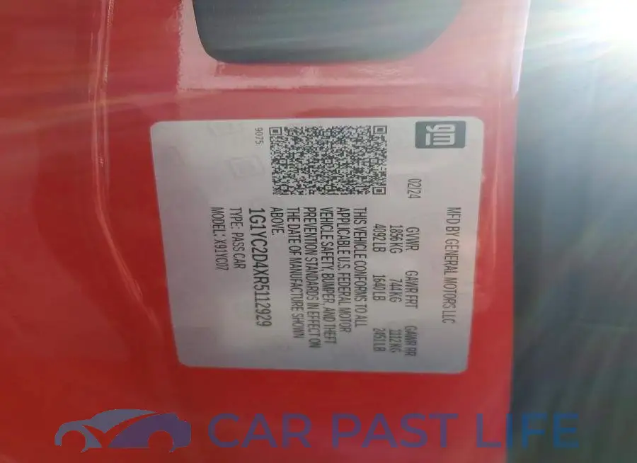 1G1YC2D4XR5112929# 12