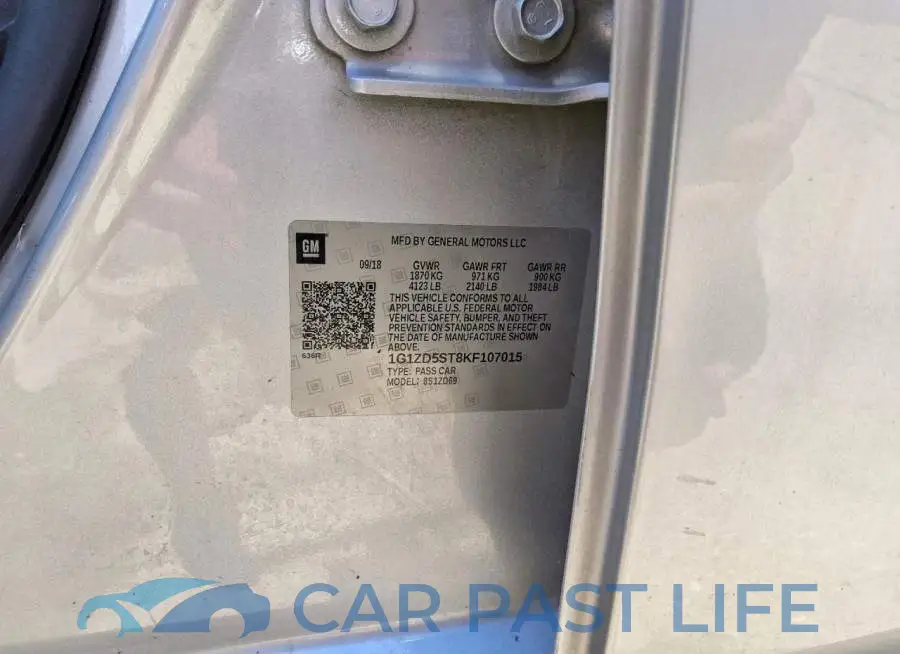 1G1ZD5ST8KF107015# 12