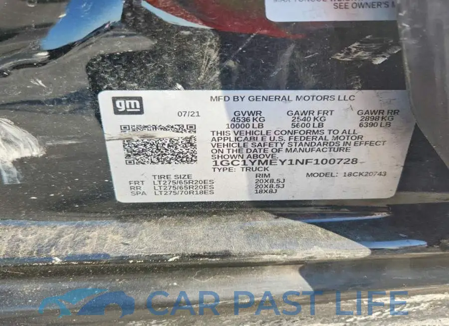 1GC1YMEY1NF100728# 12