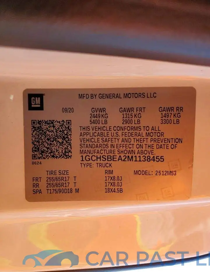 1GCHSBEA2M1138455# 12