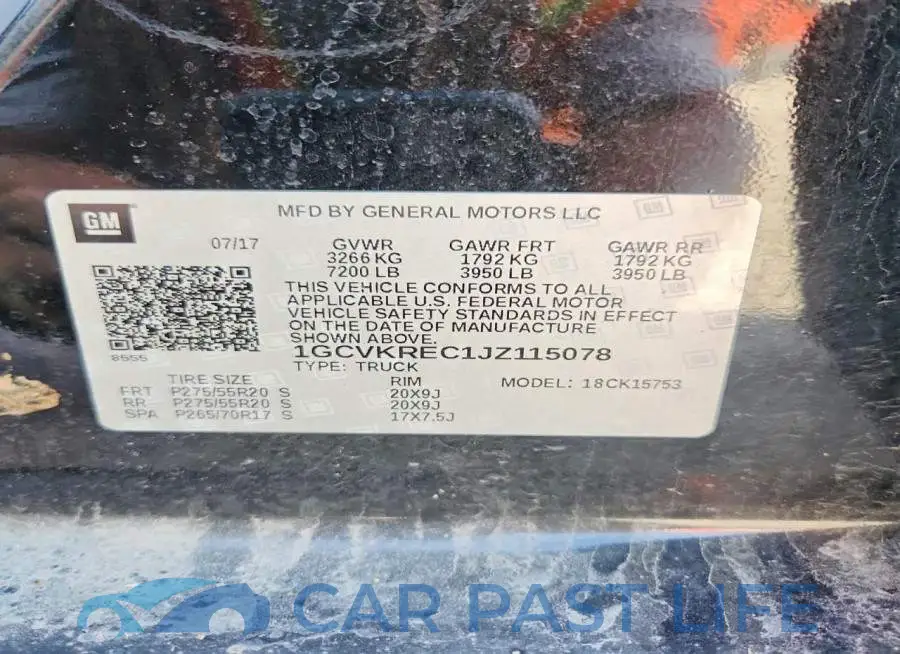 1GCVKREC1JZ115078# 12