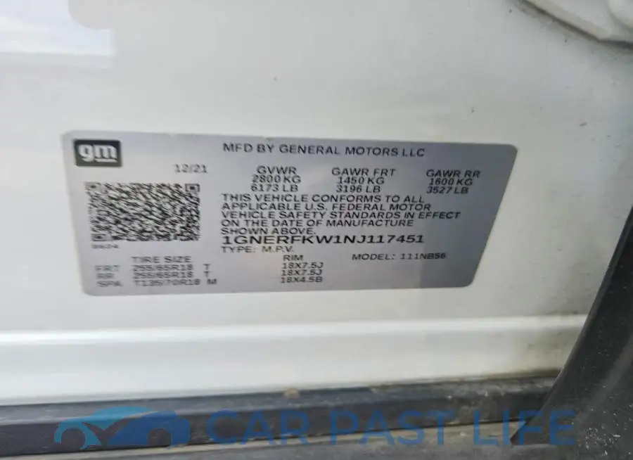 1GNERFKW1NJ117451# 13