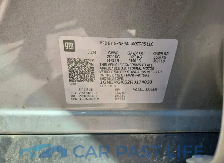 1GNERGKS2RJ174038# 14