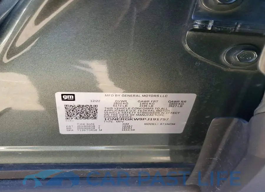 1GNERGKW9PJ191757# 13
