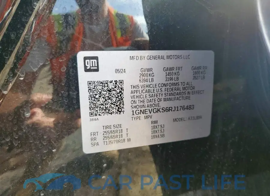 1GNEVGKS6RJ176483# 13