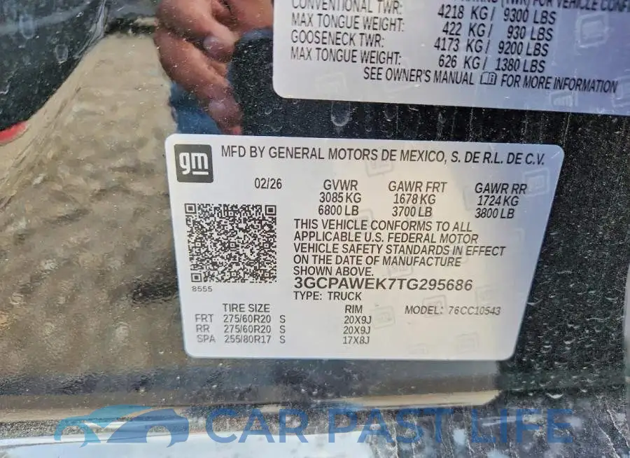 3GCPAWEK7TG295686# 13