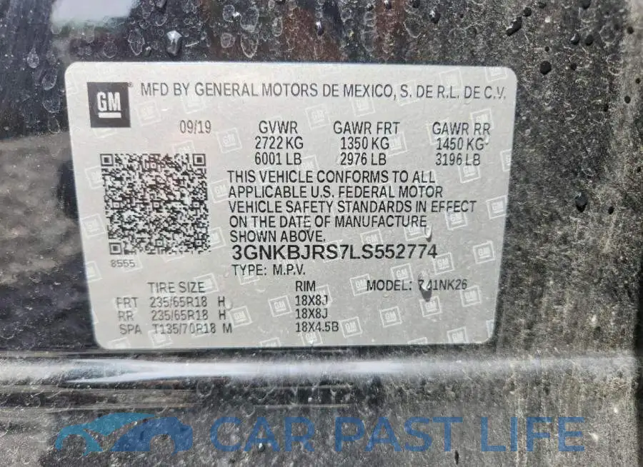 3GNKBJRS7LS552774# 13