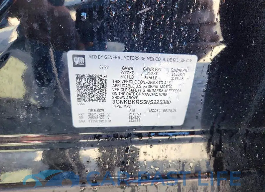 3GNKBKRS5NS225380# 14