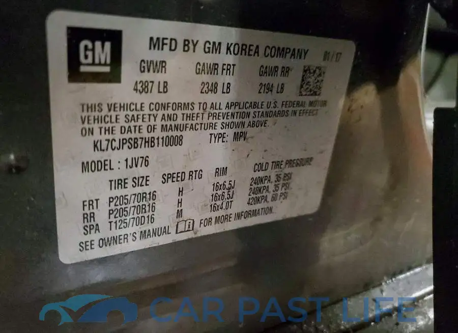 KL7CJPSB7HB110008# 13