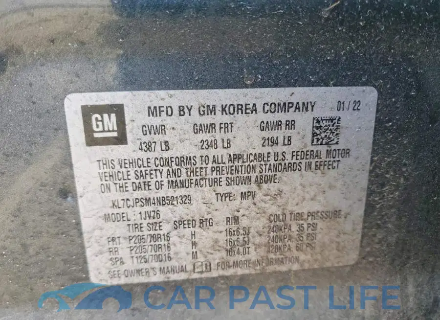 KL7CJPSM4NB521329# 13