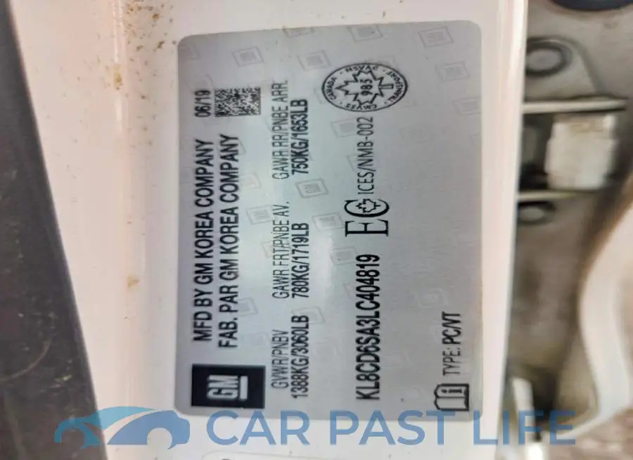 KL8CD6SA3LC404819# 12