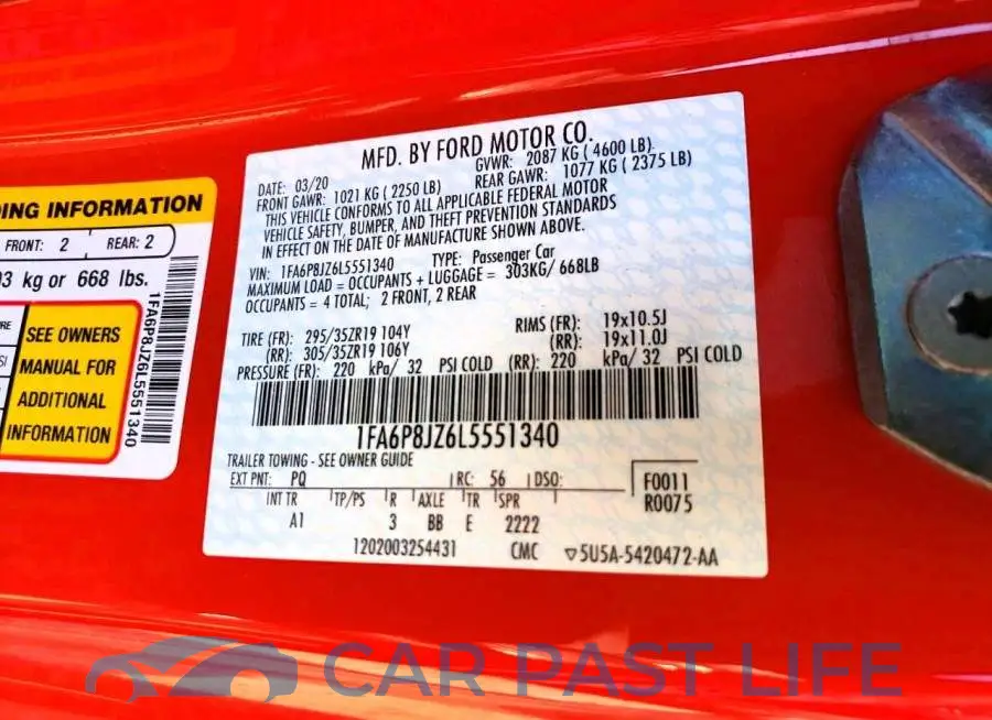 1FA6P8JZ6L5551340# 12