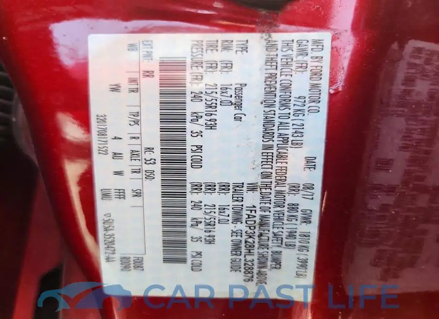 1FADP3K28HL328876# 12