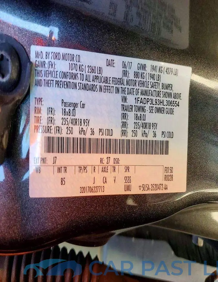 1FADP3L93HL306554# 13