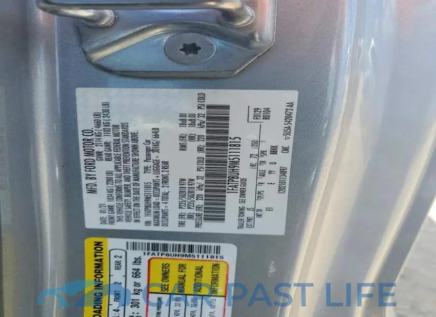 1FATP8UH9M5111815# 12