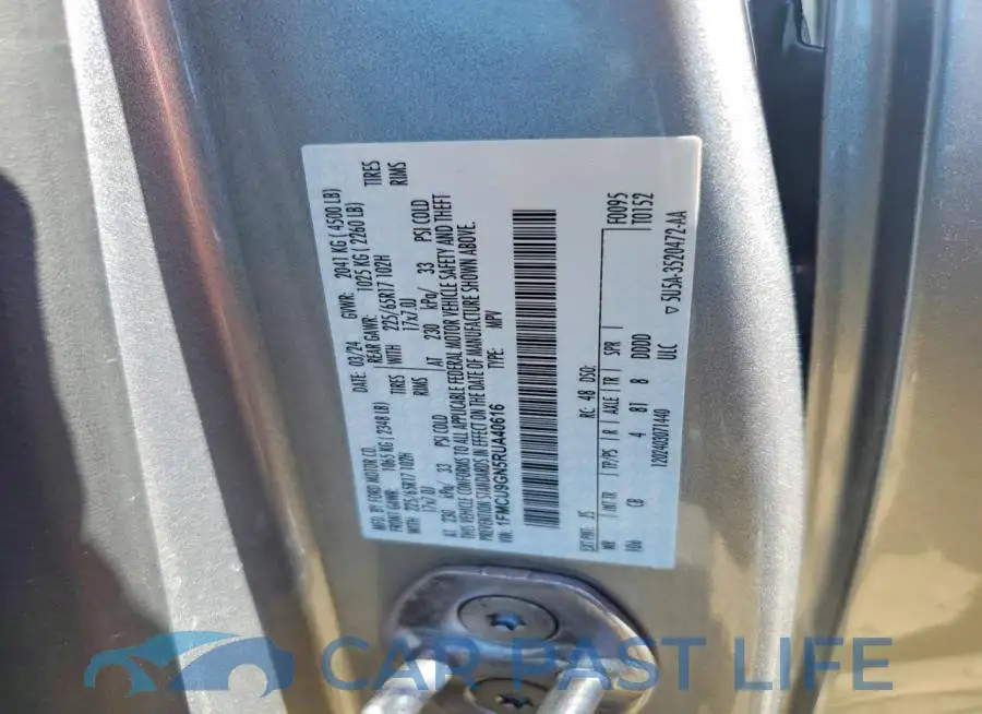 1FMCU9GN5RUA40616# 13