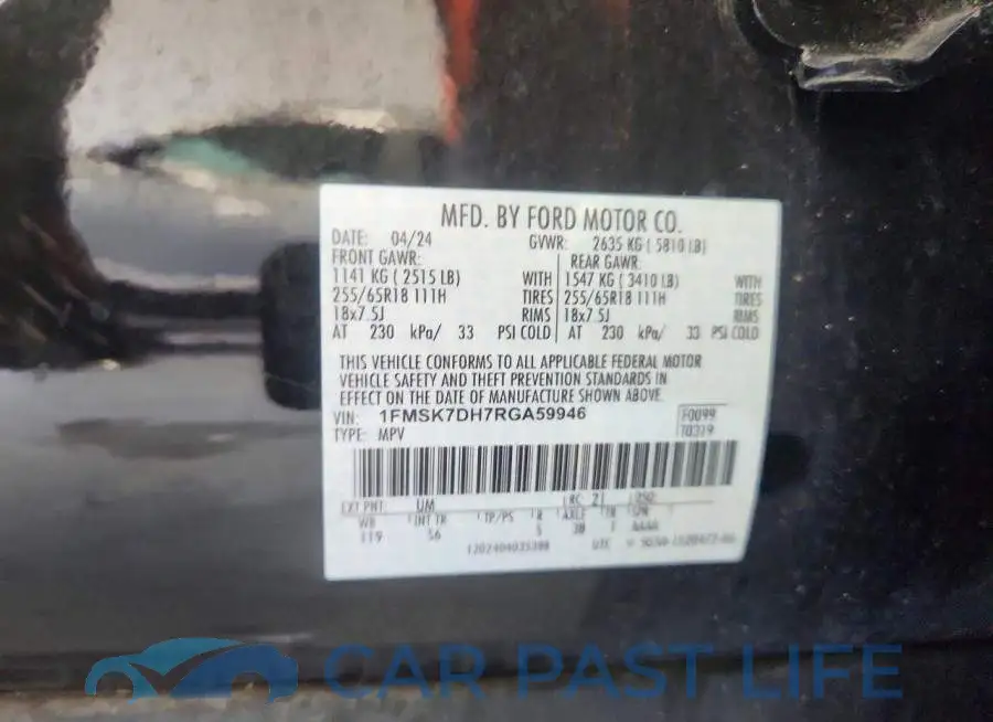 1FMSK7DH7RGA59946# 13