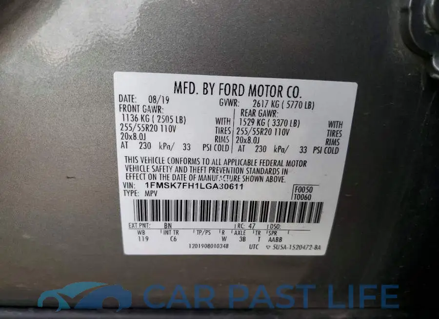 1FMSK7FH1LGA30611# 12