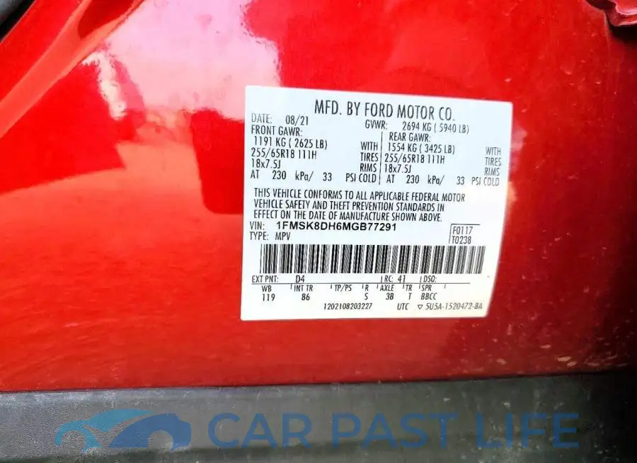 1FMSK8DH6MGB77291# 14