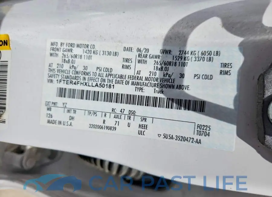 1FTER4FHXLLA50181# 12