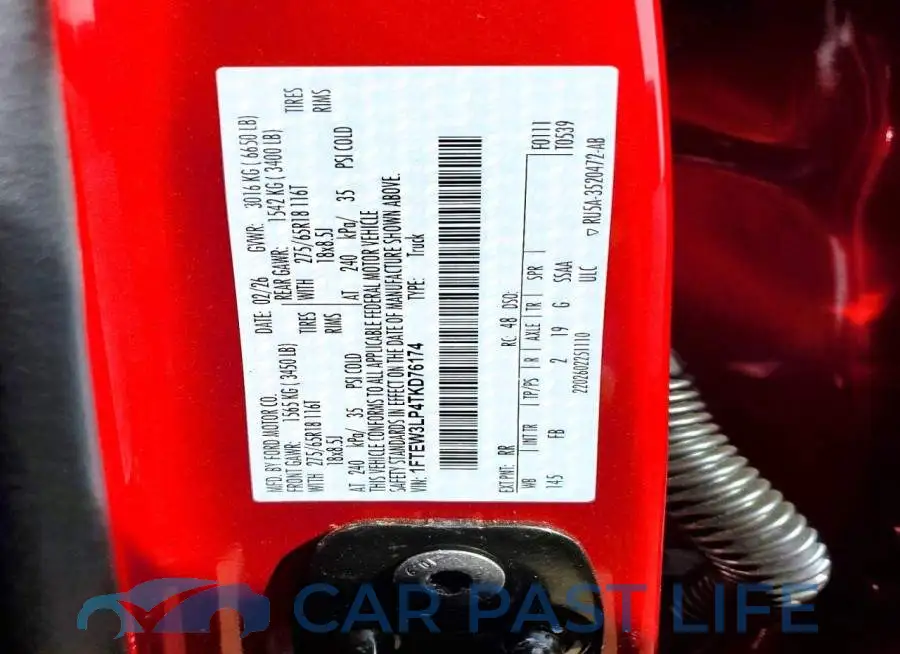 1FTEW3LP4TKD76174# 12