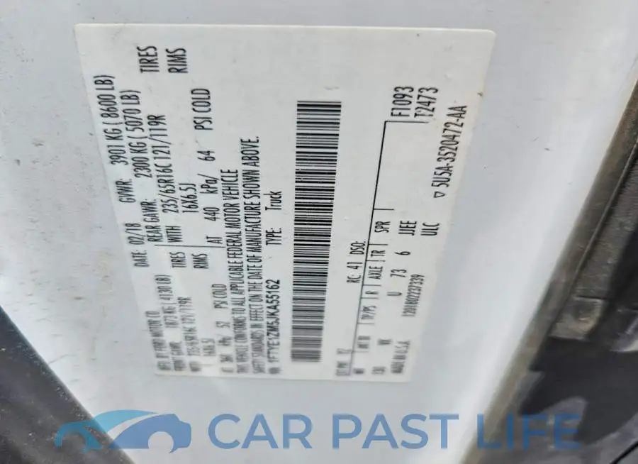 1FTYE1ZM5JKA55162# 13