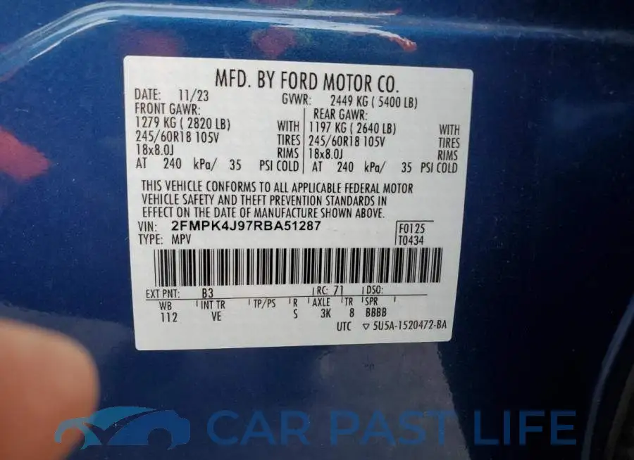 2FMPK4J97RBA51287# 13