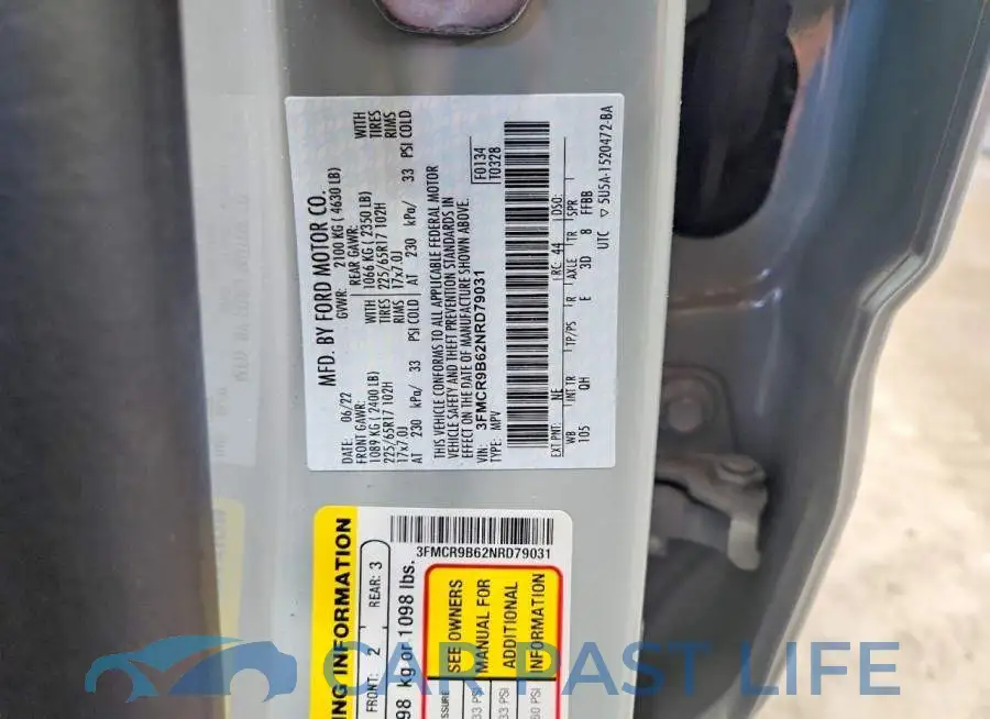 3FMCR9B62NRD79031# 14