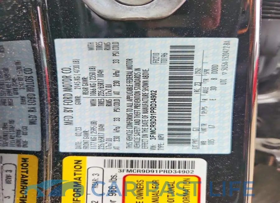 3FMCR9D91PRD34902# 13