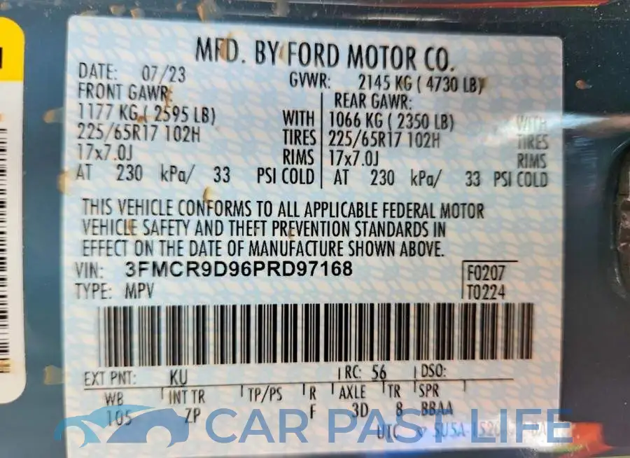 3FMCR9D96PRD97168# 14