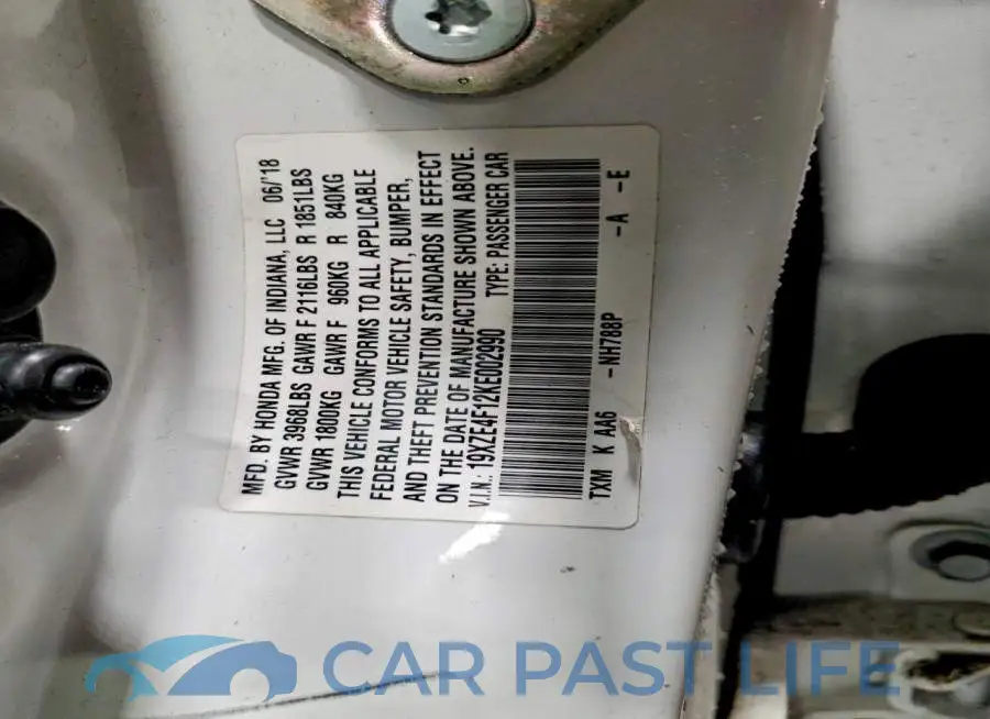 19XZE4F12KE002990# 12
