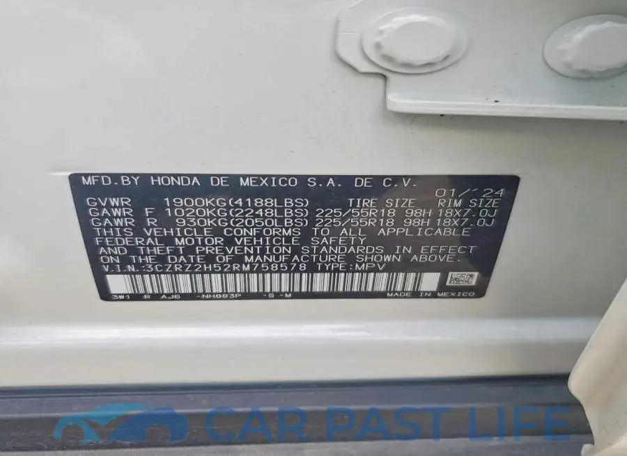 3CZRZ2H52RM758578# 14